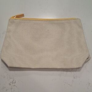 Jo Malone Natural Canvas Pouch with Yellow Trim